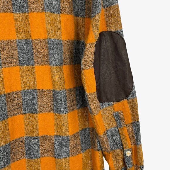 Maroon Bells Mens Campfire Shirt Size S Aspen Gold Check Long Sleeve Outdoor - Picture 7 of 12